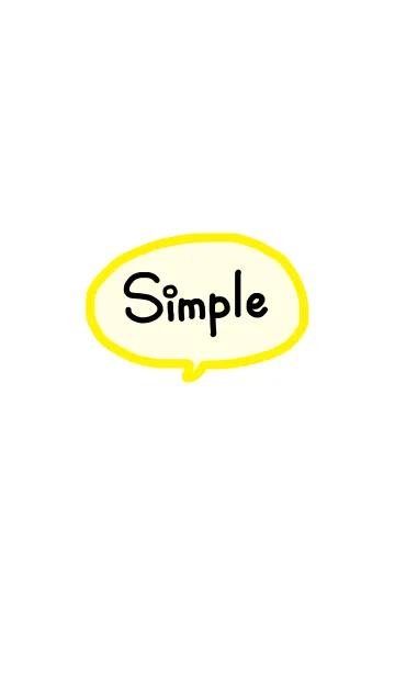 [LINE着せ替え] simple《黄色》の画像1