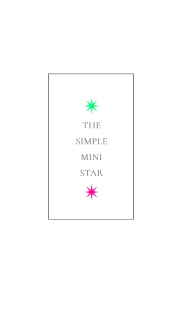 [LINE着せ替え] ザ シンプル ミニ スター 10の画像1