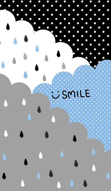 [LINE着せ替え] カラフル雫-ブルー3-の画像1