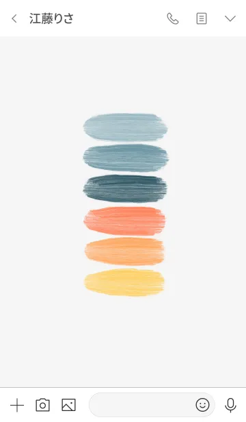 [LINE着せ替え] カラーパレット *ブルーオレンジの画像3