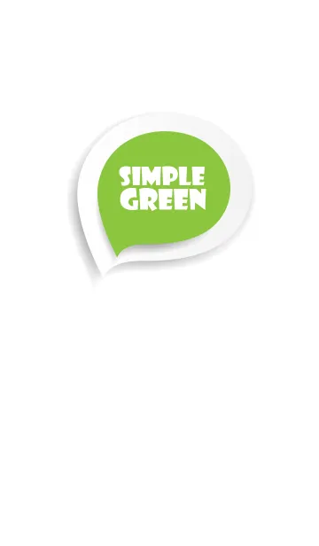 [LINE着せ替え] Green Button In White (jp)の画像1