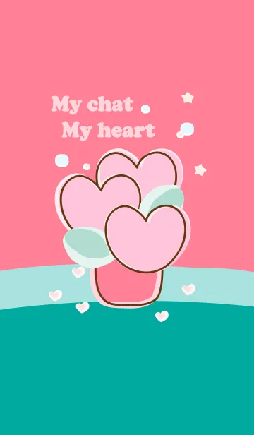 [LINE着せ替え] My chat my heart flower 2の画像1