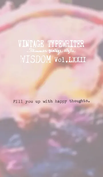 [LINE着せ替え] VINTAGE TYPEWRITER WISDOM Vol.LXXIIの画像1