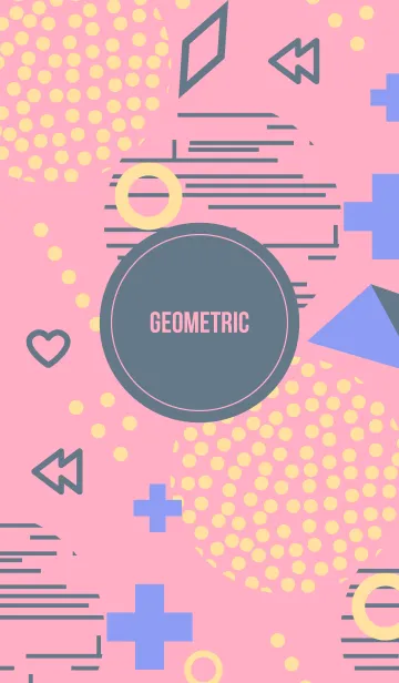 [LINE着せ替え] Geometric Pastel Light Pinkの画像1