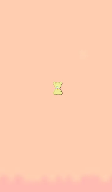 [LINE着せ替え] Simple bear lucky plush 2の画像1