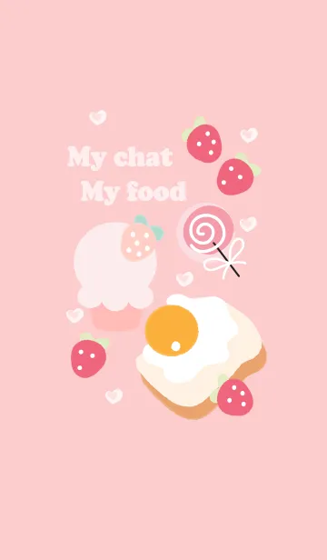 [LINE着せ替え] My chat my food 3の画像1