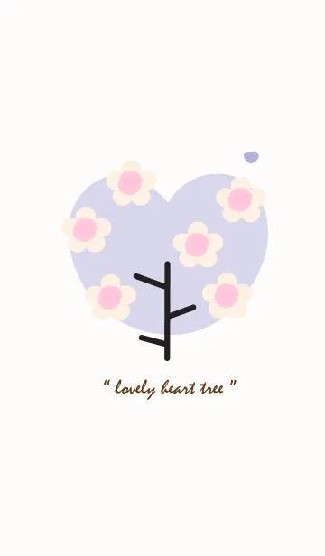 [LINE着せ替え] Lovey heart tree with lovely flower 25の画像1