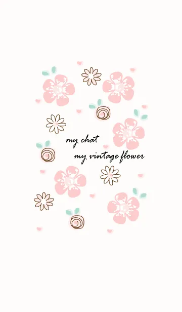 [LINE着せ替え] My chat my vintage flower 2の画像1