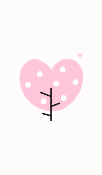 [LINE着せ替え] Lovely heart tree (Crayon version) 10の画像1