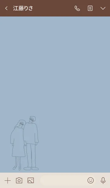 [LINE着せ替え] We're always together / dusty blueの画像3