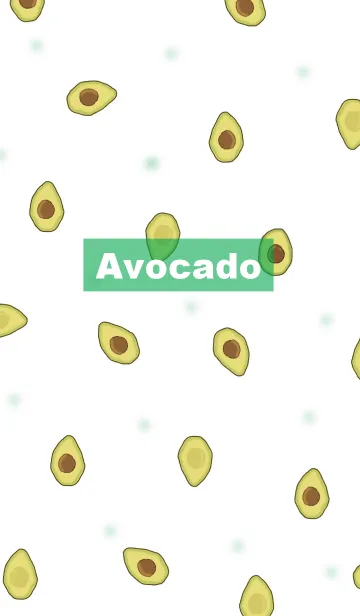 [LINE着せ替え] Avocado pattern / green2の画像1