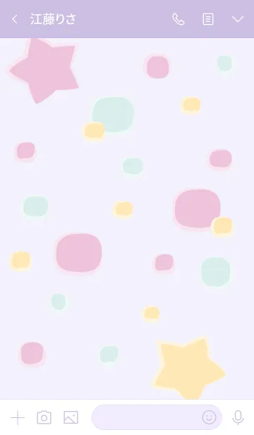 [LINE着せ替え] Little stars theme 32 :)の画像3