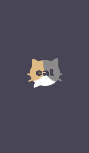 [LINE着せ替え] ねこ しんぷる / ミケの画像1