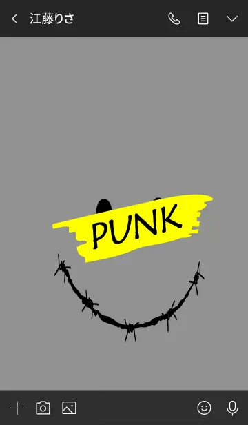 [LINE着せ替え] パンク スマイル 01の画像3