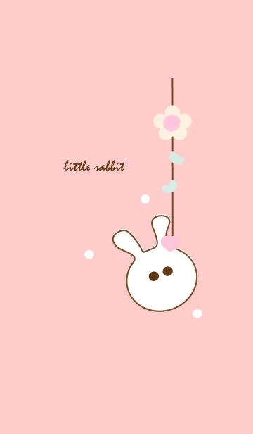 [LINE着せ替え] little rabbit with little heart 22の画像1