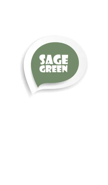 [LINE着せ替え] Sage Green Button In White (jp)の画像1