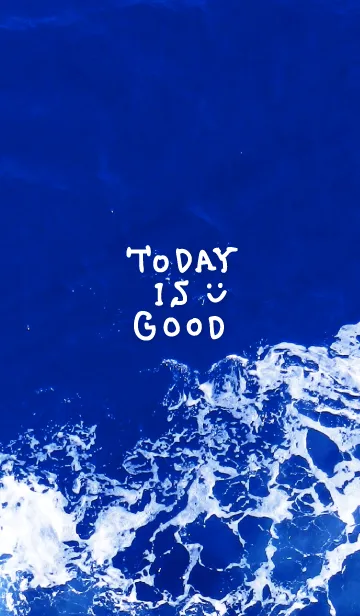 [LINE着せ替え] 深い青の海 波30の画像1