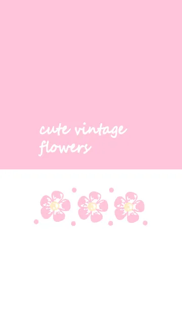[LINE着せ替え] Cute vintage flower 22 :)の画像1