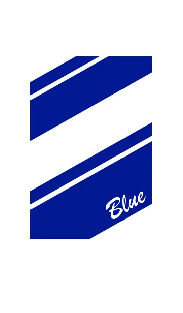 [LINE着せ替え] シンプル 青と白 No.3-2の画像1